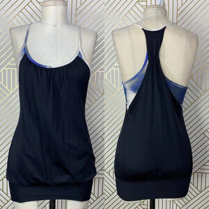 Lululemon‎ No Limits Tank Top Black Tie Dye